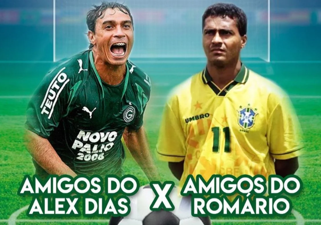 Alex Dias e Romário comandam 6ª edição do Futebol Solidário em Anápolis