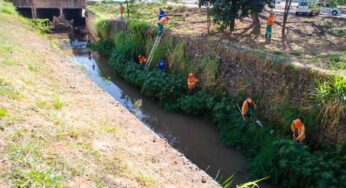 1,2 mil metros quadrados de margens de córregos de Goiânia receberam serviços de limpeza nos últimos três meses