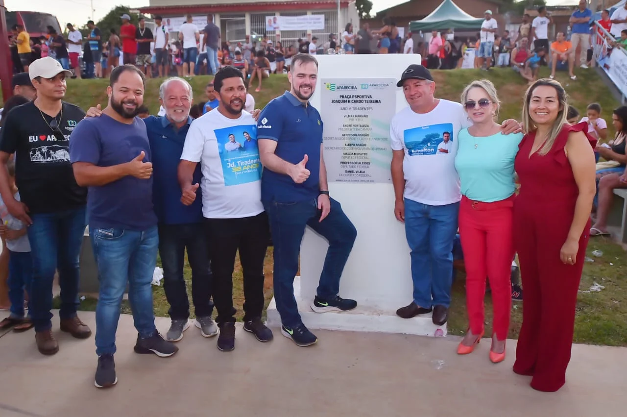 Aparecida inaugura nova praça esportiva no Jardim Tiradentes