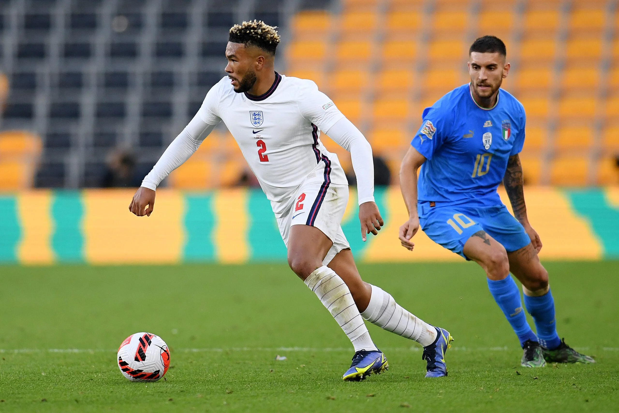 Com torcida infantil, Inglaterra e Itália empatam pela Liga das Nações da Uefa