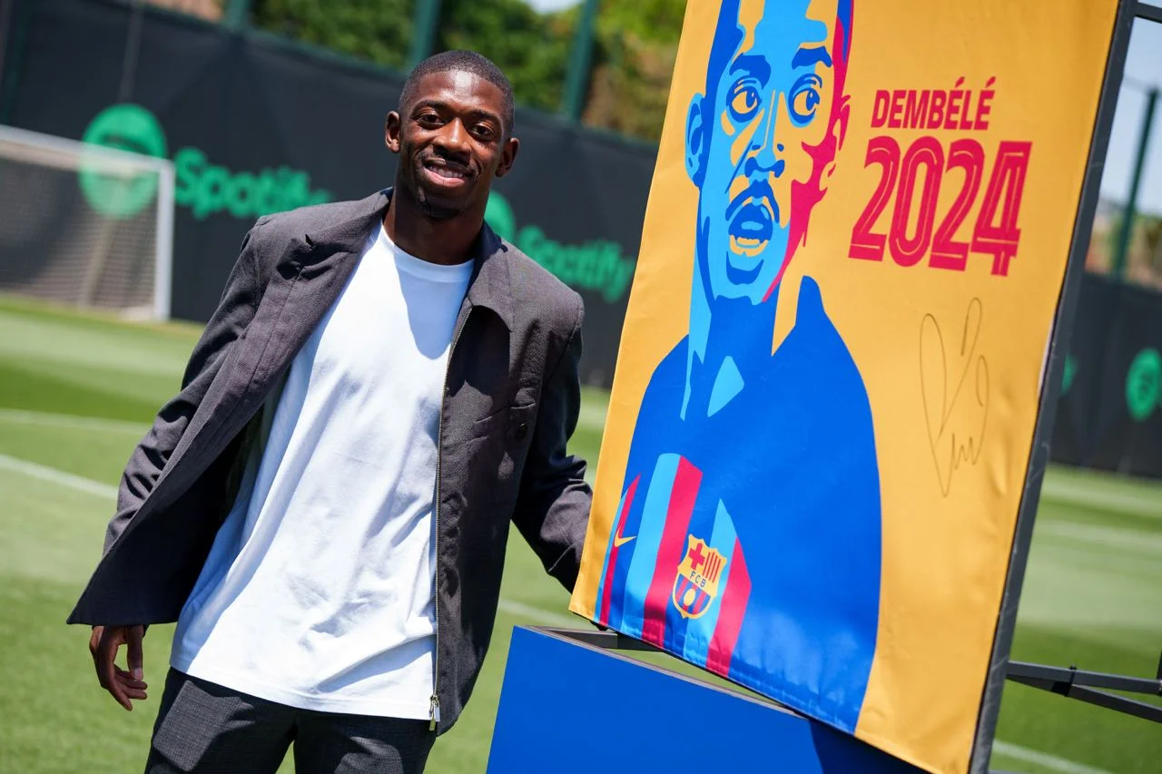 Barcelona renova com Dembélé e estende vínculo até 2024