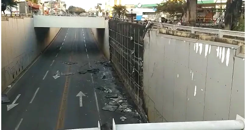 Suspeito de provocar incêndio no viaduto da T-63 é preso em Goiânia