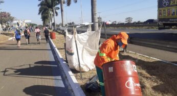 7,2 toneladas de material reciclável são recolhidos em 14km da Rodovia dos Romeiros