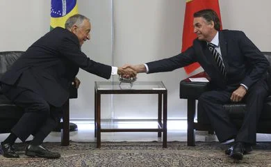 Presidente de Portugal e Bolsonaro