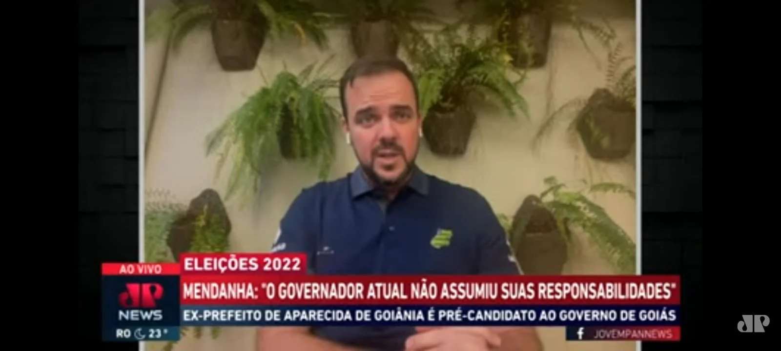 Se Jair Bolsonaro votasse em Goiás, acho que ele votaria em mim, diz Gustavo Mendanha