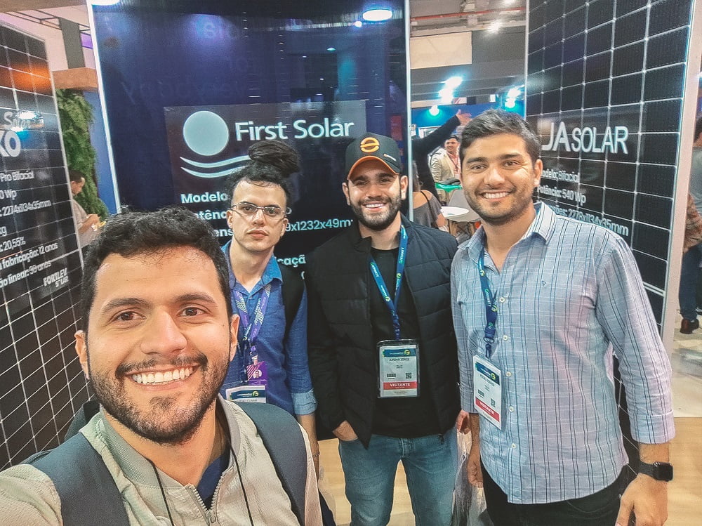 Intersolar South America 2022: Jilson, João Vitor, Jordan e Pedro da Yellot (Foto divulgação).