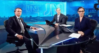 Bolsonaro será o primeiro entrevistado da rodada de sabatinas do Jornal Nacional nesta segunda (22)