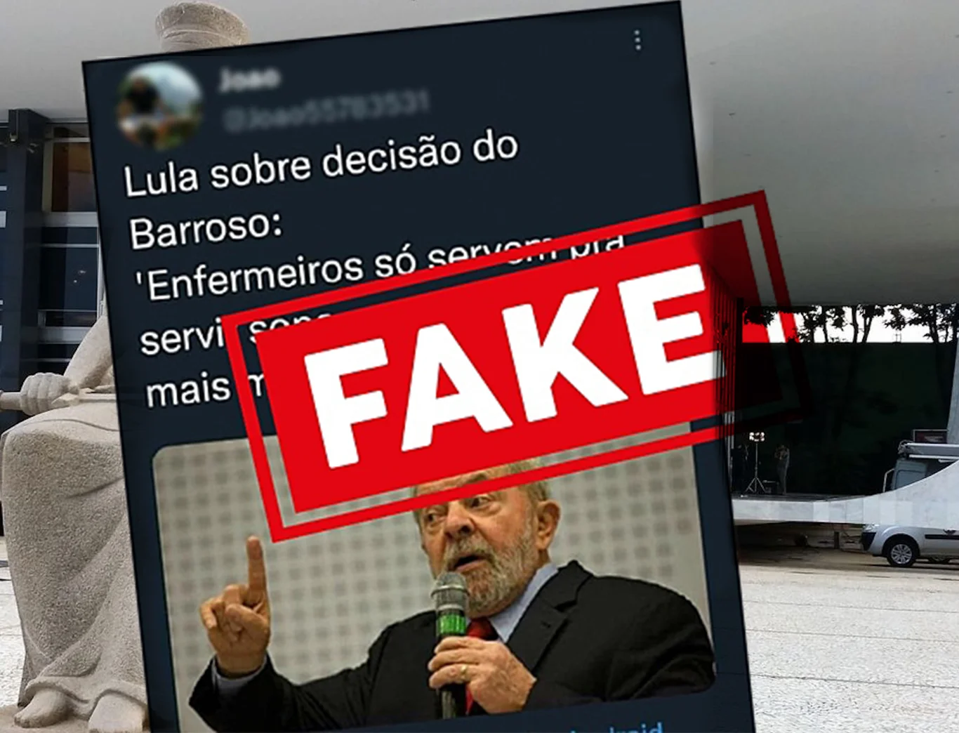 Lula não disse que “enfermeiros só servem para servir sopa”; fake news surge após suspensão do STF