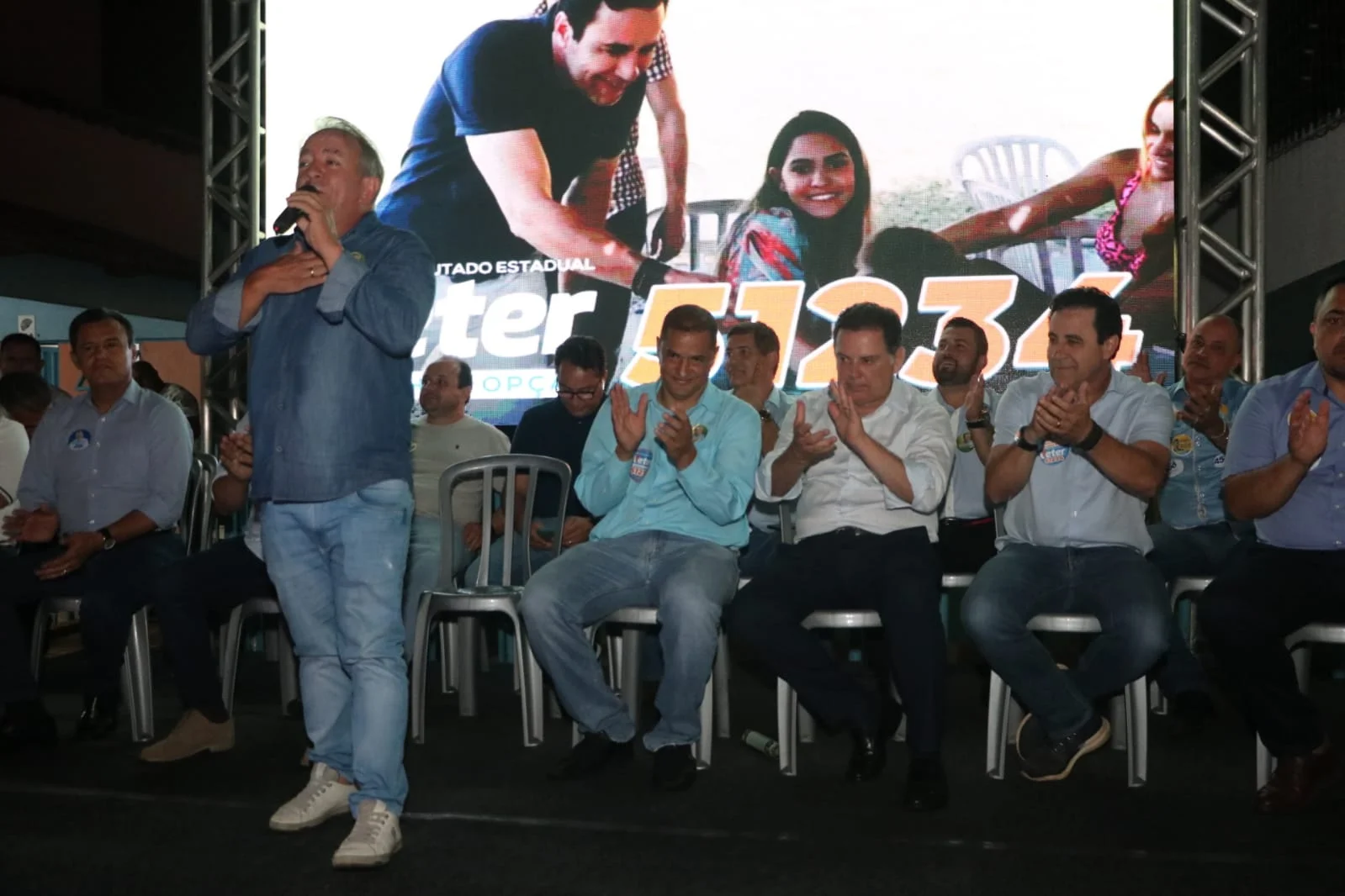 Aliado de Gustavo Mendanha, Vilmar Mariano participa de evento político com Marconi Perillo