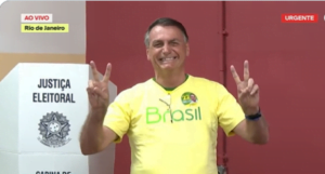 Bolsonaro segundo turno. Foto: Reprodução/Twitter Globo News