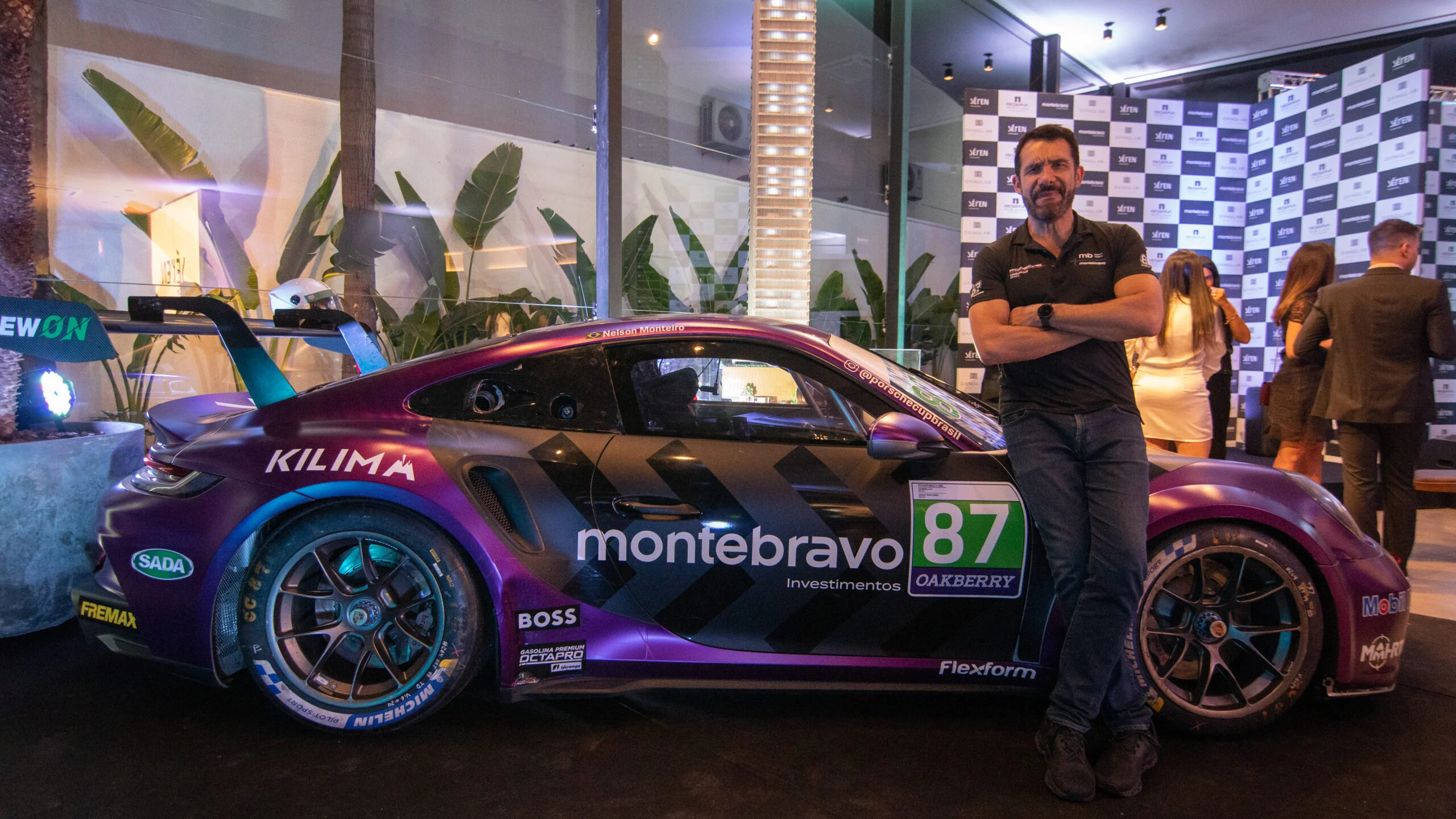 Primeira edição do evento, contou com exposição do veículo GT3 e com a presença de Nelson Monteiro, no Sagô Marista (Foto Paulo Lima)