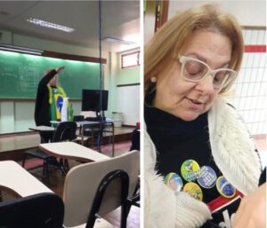 professora saudação nazista. Foto: Reprodução/Twitter