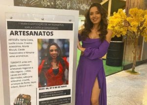 Feira contará com a presença da Artista Karla Costa (Foto divulgação).