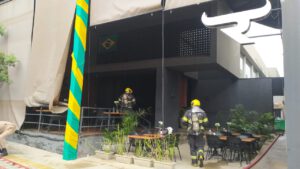 Incêndio Restaurante Urok. Foto: Divulgação/Corpo de Bombeiros