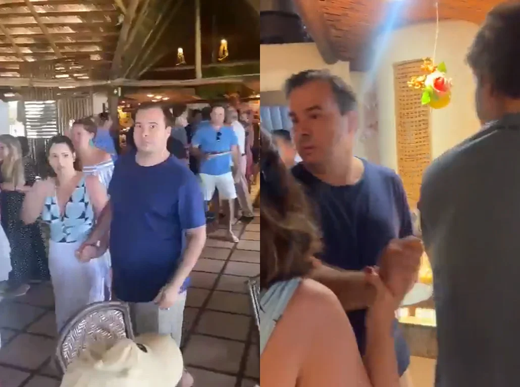 Junto de sua família, Rodrigo Maia é hostilizado em resort na Bahia: “Pilantra e ladrão”; veja vídeo