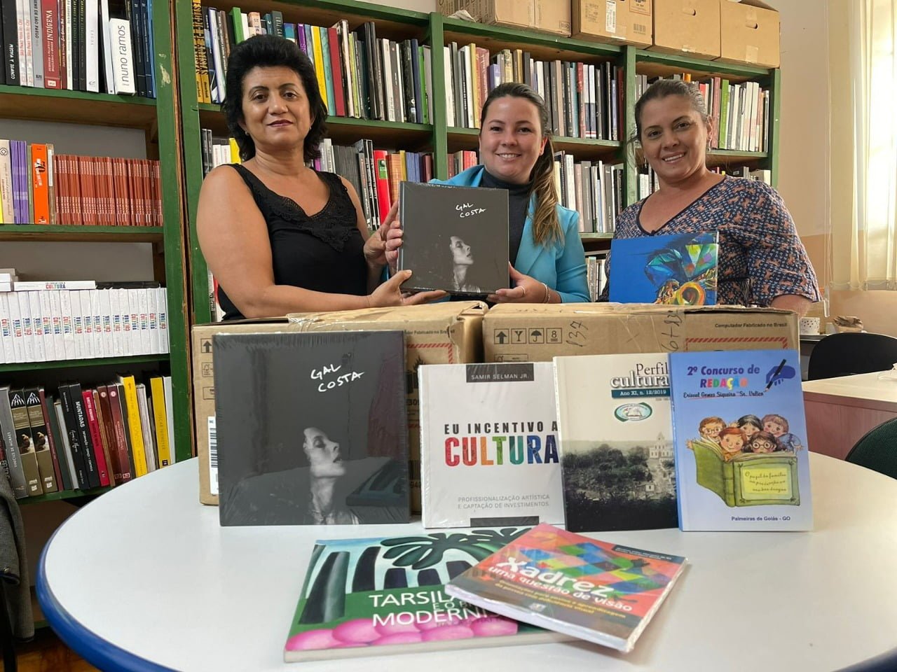 Doação de Livros bibliotecas públicas Goiás. Foto: Secult