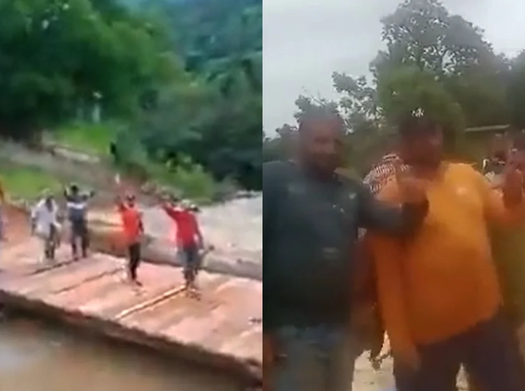 Após recusa de prefeito bolsonarista, moradores constroem ponte levada por chuvas na Bahia; vídeo