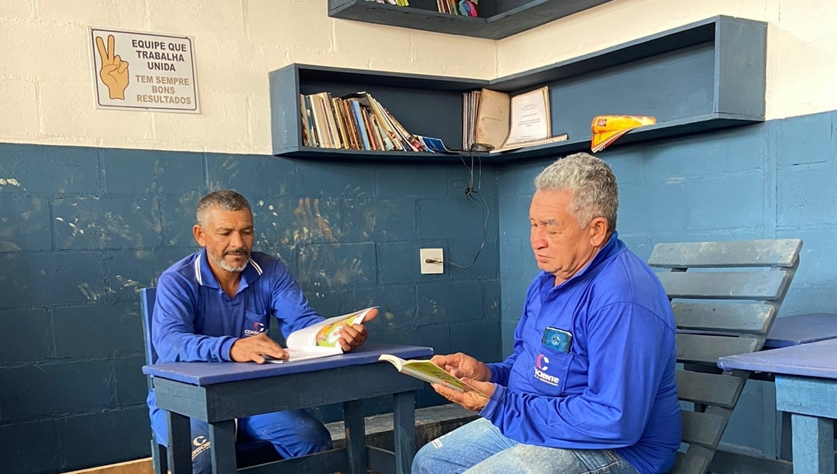 Colaboradores da Consciente Construtora e Incorporadora aprovaram Cantinho da Leitura (Foto divulgação).