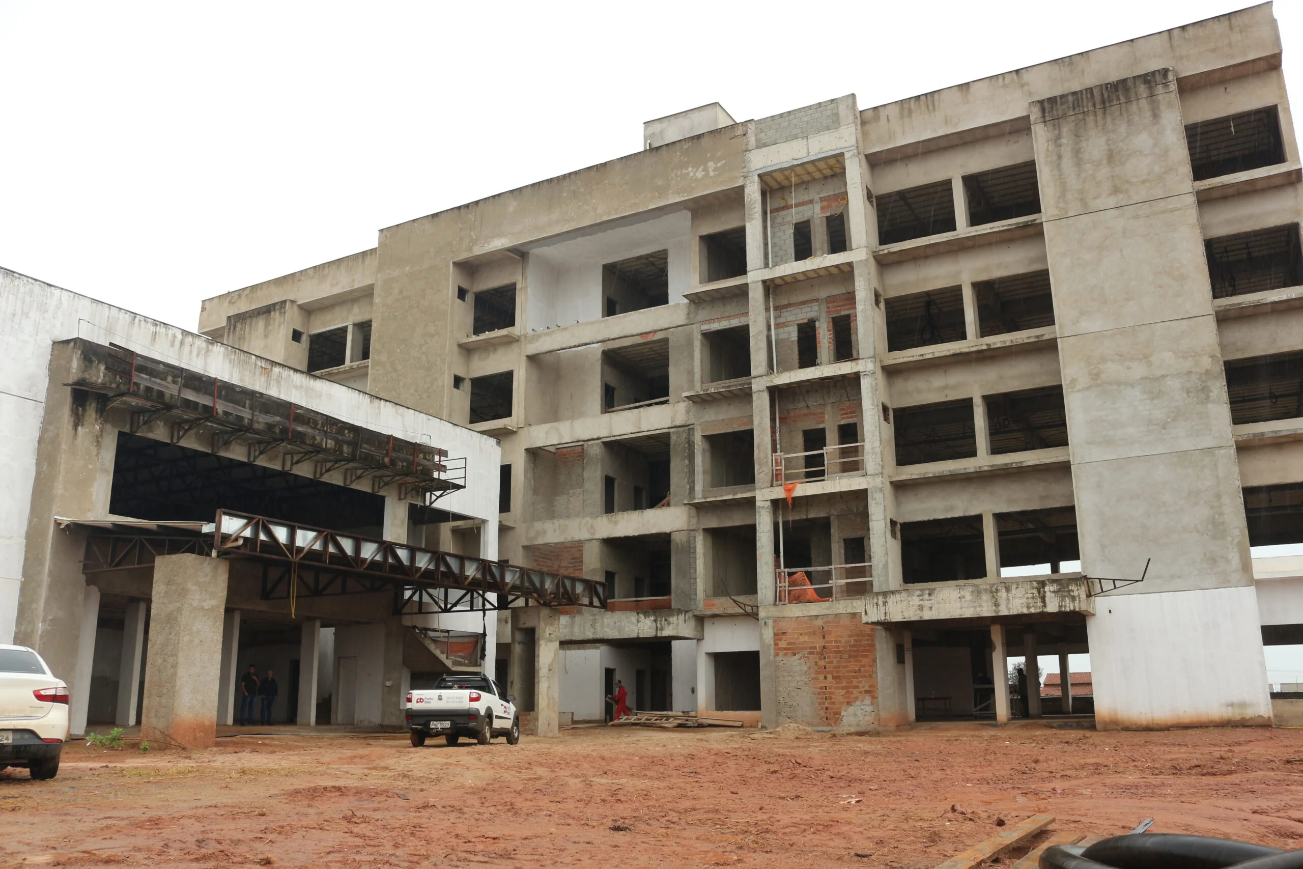 Obra Sede Câmara de Aparecida. Foto: Marcelo Silva