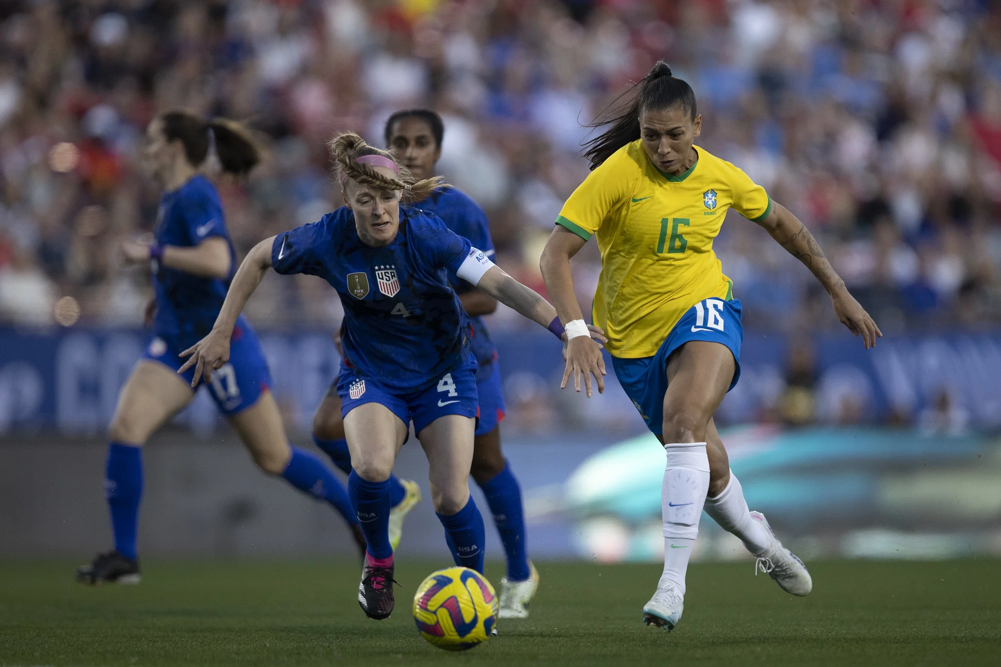 Seleção Brasileira é derrotada pelos Estados Unidos na despedida do Torneio She Believes