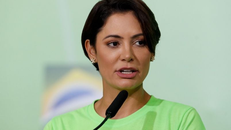 Ex-primeira-dama Michelle Bolsonaro afirma morar de aluguel (Foto: Isac Nóbrega / PR).