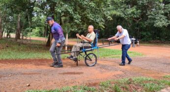 Parque da Região Metropolitana de Goiânia ganha equipamento para exploração de trilhas por cadeirantes