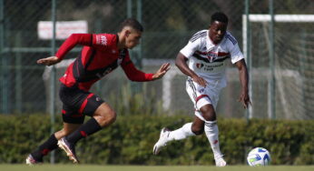 Gol do São Paulo nos acréscimos, tira primeira vitória do Atlético-GO no Brasileiro Sub-20