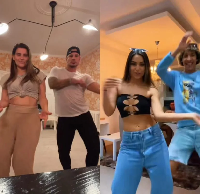 Nelly Furtado dançando Lovezinho. Reprodução TikTok