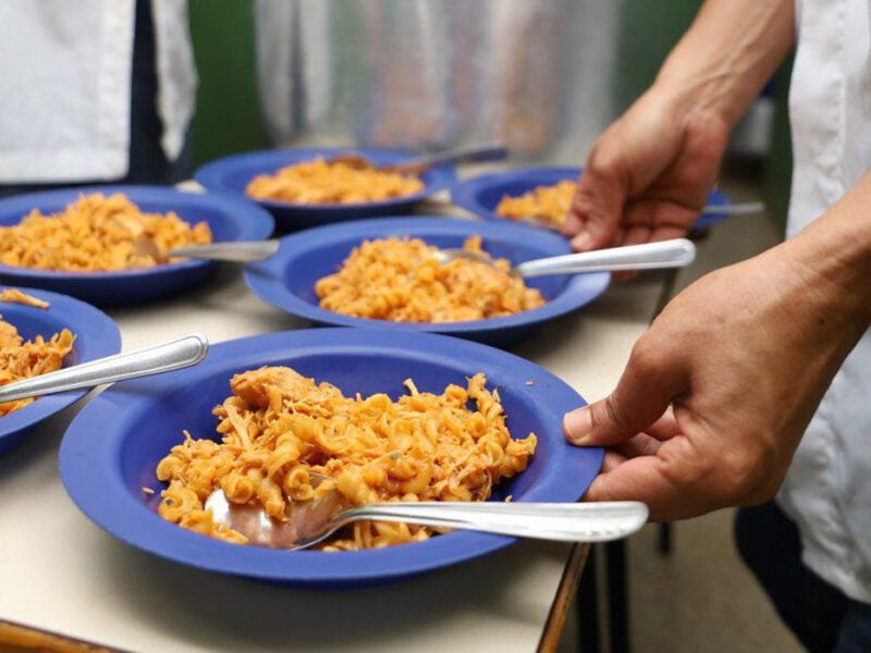 Merenda escolar. Foto: Prefeitura de Goiânia