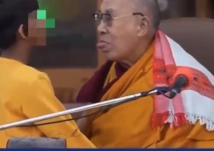 Dalai Lama vídeo. Foto: Reprodução/Redes Sociais