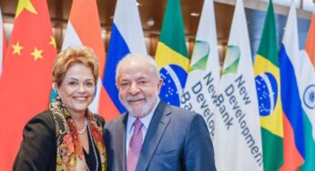 Com a presença de Lula, Dilma toma posse como presidente do Banco dos Brics, na China