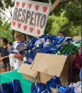 Ação solidária de Páscoa (Foto Lucas Marques).