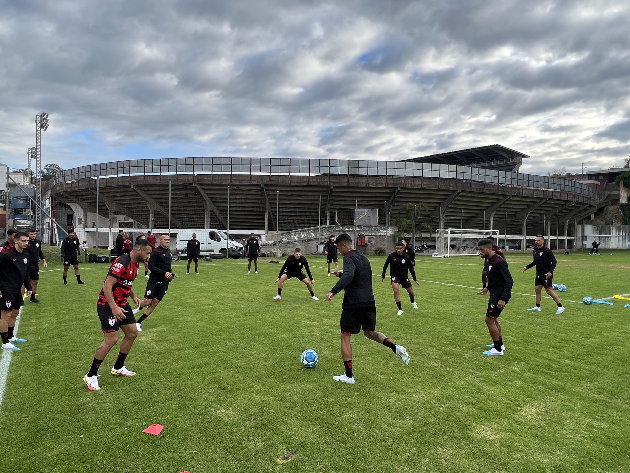 Treino do Atlético-GO em Caxias para enfrentar o Juventude