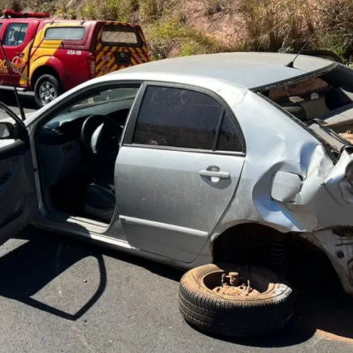 Acidente em Caiapônia, na BR-158 (Foto divulgação CBMGO).