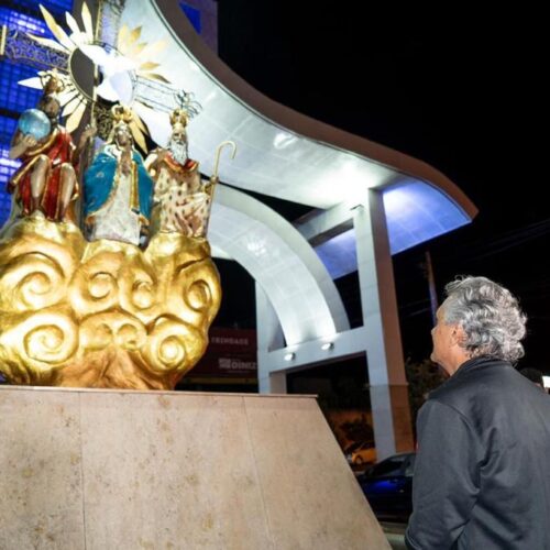 Ronaldo Caiado em Trindade. Foto: Secom