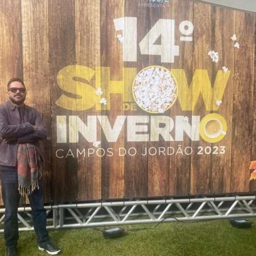 Adriano Oliveira, CEO do CineX, no Show de Inverno em Campos do Jordão (Foto divulgação).