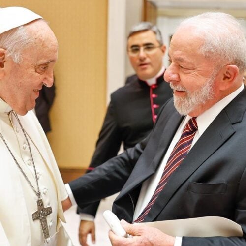 Lula se encontra com Papa Francisco no Vaticano. Foto: Ricardo Stuckert