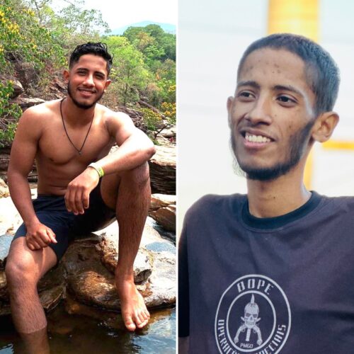 Antes e depois Oséias. Foto: acervo pessoal