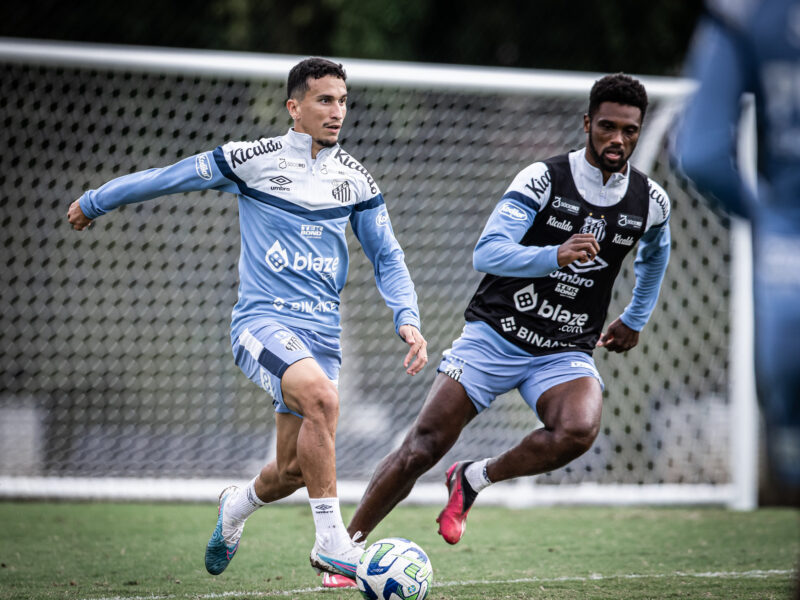 Santos se prepara para enfrentar o Internacional no Campeonato Brasileiro