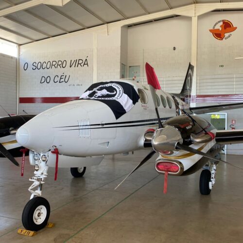 Aeronave apreendida operação PCGO. Fotos: Divulgação SSP/GO