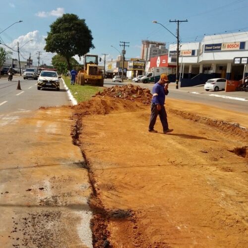 Interdição construção Viaduto Av. Leste-Oeste. Foto: SMM