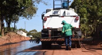 Com investimento de R$ 700 mil, Parque Hayala, em Aparecida de Goiânia, recebe pavimentação asfáltica