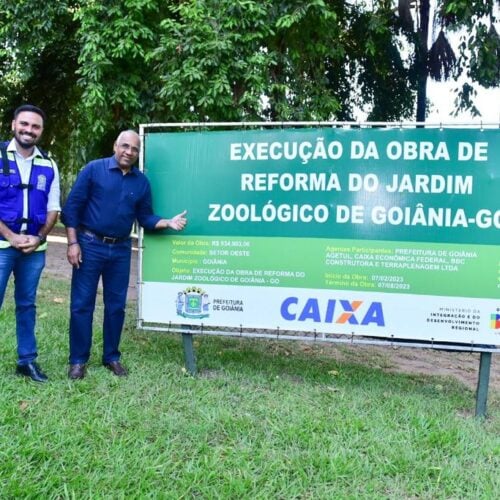 Prefeito vistoria obras no Zoológico. Foto: Jucimar de Souza