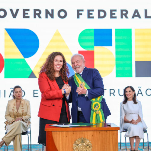 Ester Dwerk e Lula. Foto: Palácio do Planalto