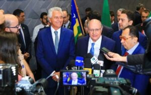 Caiado e Alckmin. Foto: Wesley Costa e Hegon Corrêa