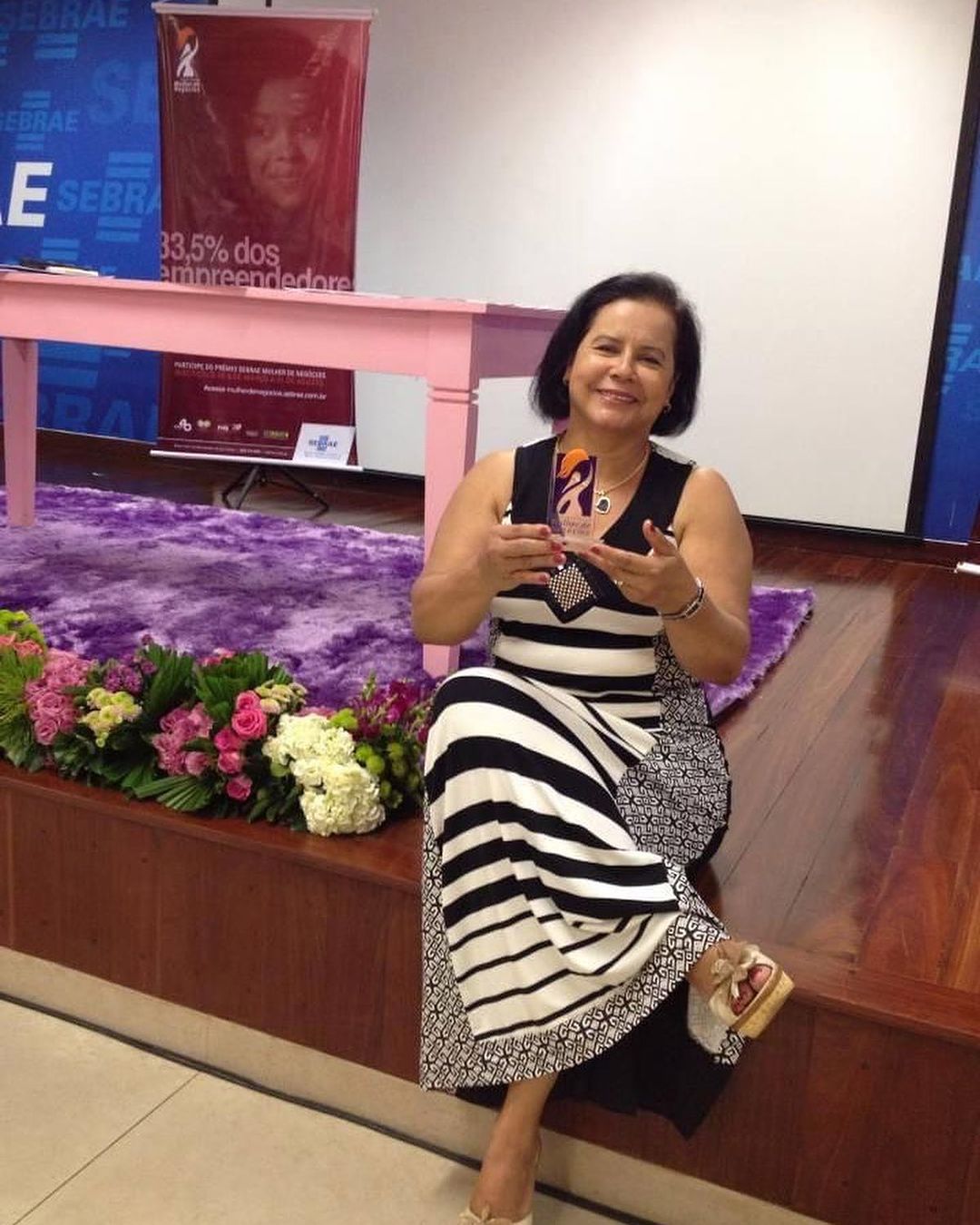 Dona Nilda Pousada Castelinho recebeu o Prêmio Sebrae Mulher de Negócios. Foto: Reprodução/Instagram