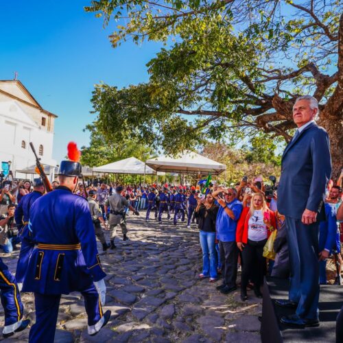 Ronaldo Caiado 296 anos da cidade de Goiás. Foto: Hegon Corrêa