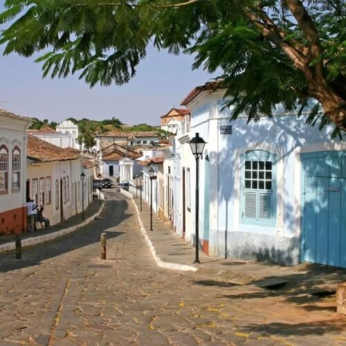 Ruas de pedra da cidade de Goiás. Foto: Iphan