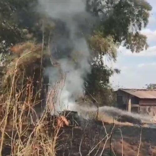 Bombeiros incêndio assentamento jataí