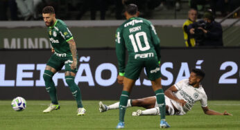 Com um jogador a menos, Goiás vacila no final e perde para o Palmeiras no Allianz Parque